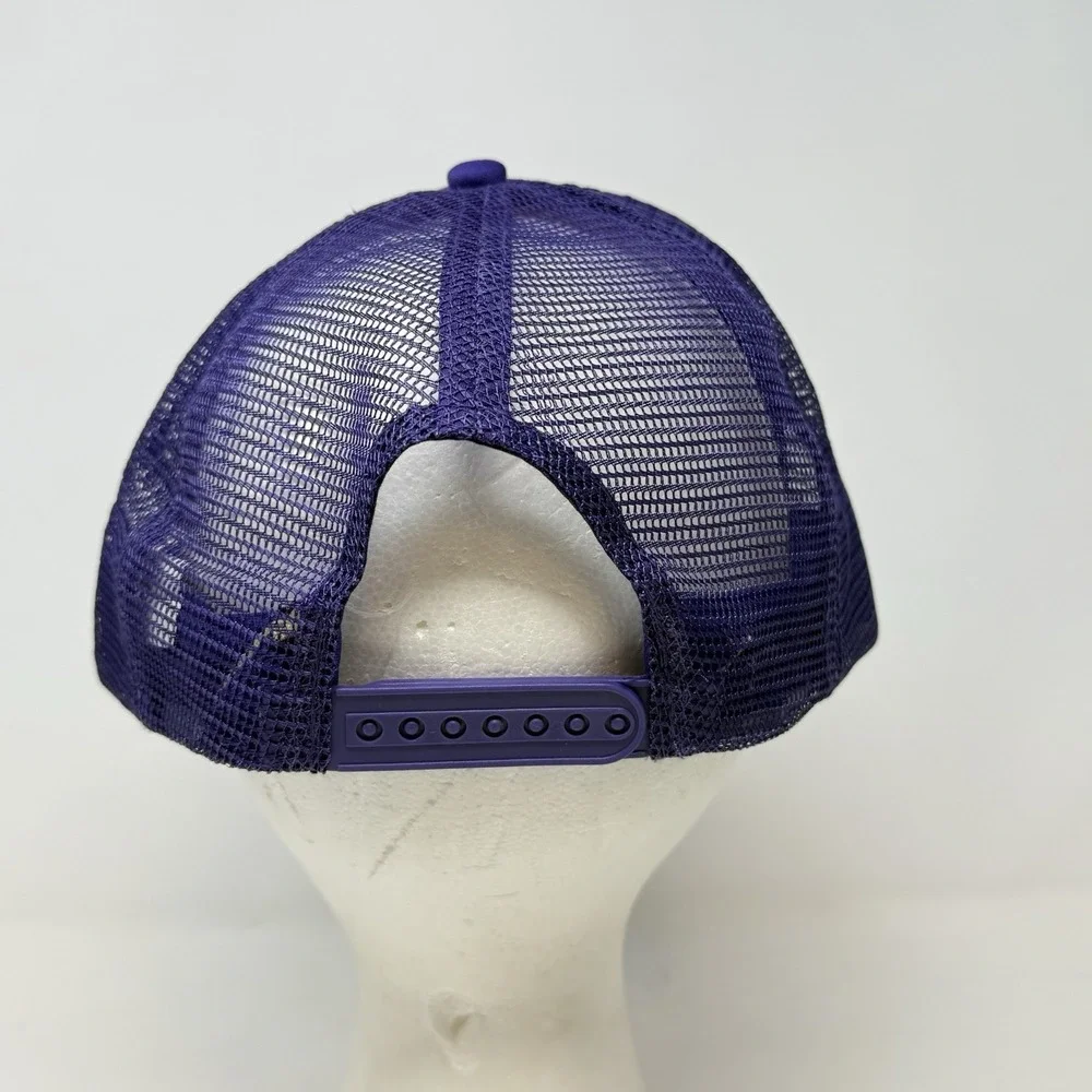 Linfield University Wildcats Mesh Trucker Snapback Hat Cap Men Women NCAA Purple